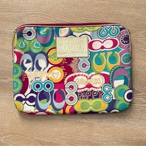 Coach Poppy Laptop Case - Pop C Graffiti